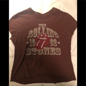 Vintage Rolling Stones crop top